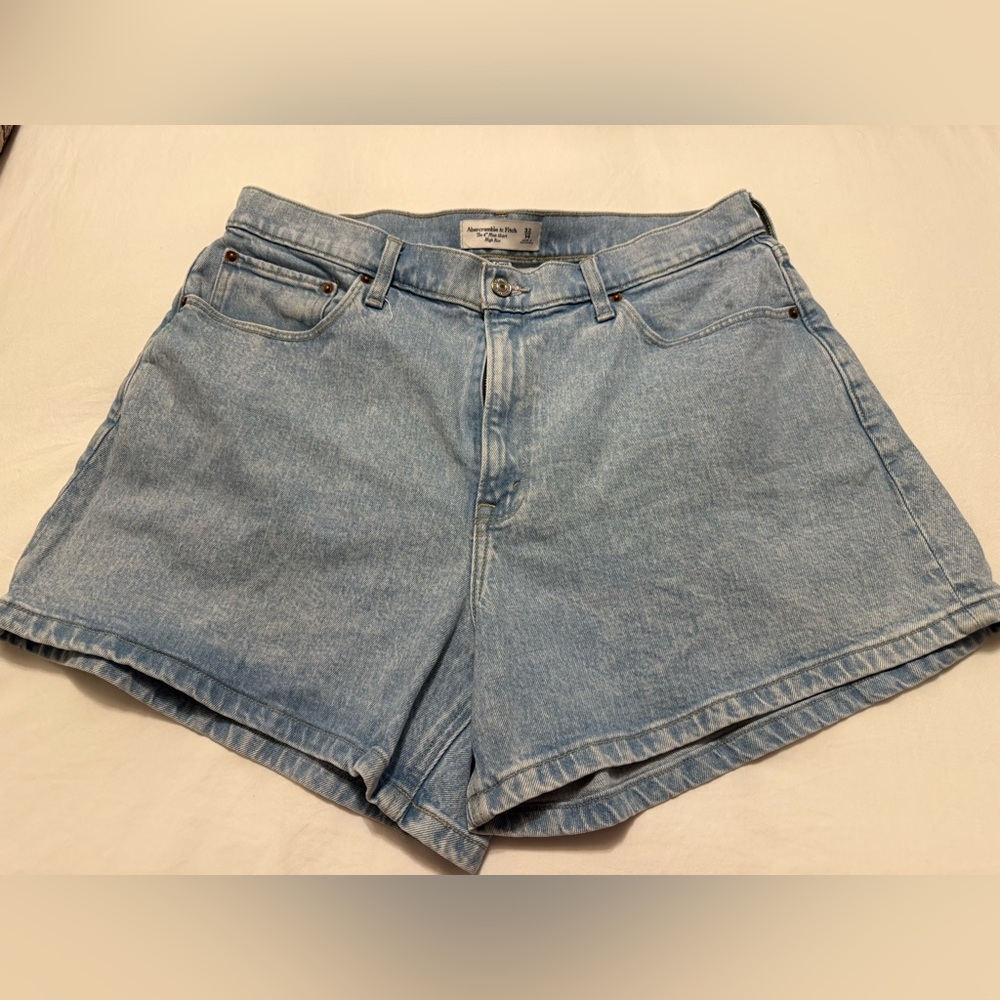 Abercrombie & Fitch Light Blue Jean Shorts
